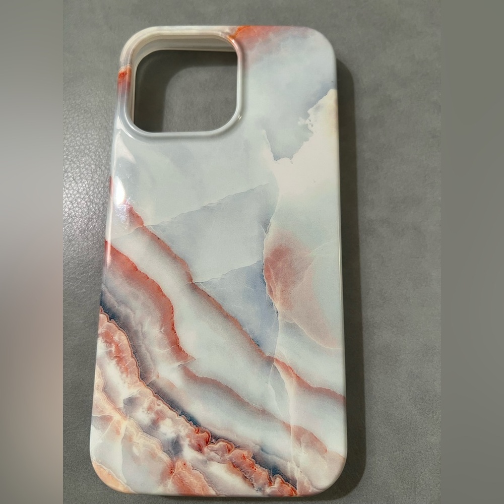 LUXE J WEST GRAY MARBLE PRINT PATTERN IPHONE 13 PRO CASE BRAND NEW
